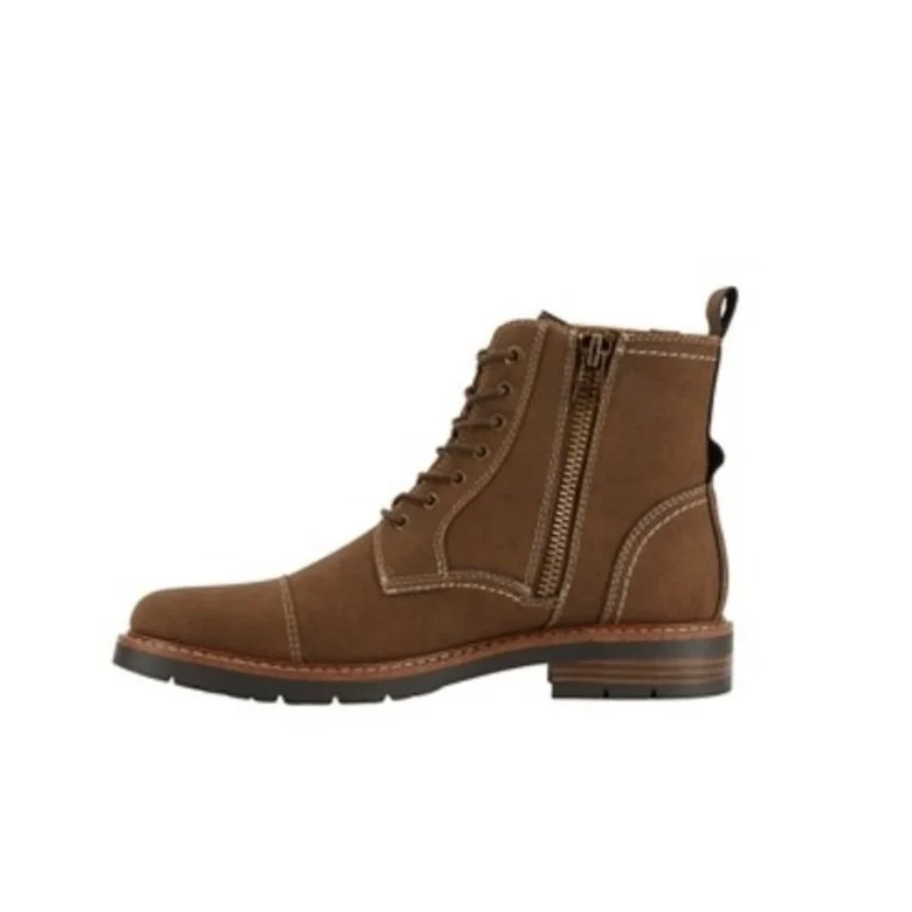 Dockers Men Rawls Rugged Lace-up Synthetic Leather Lugged Sole Cap Toe Boot 10.5